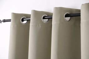Zasłona OXFORD 140x270 cm, beżowa Zawieszanie: Taśma z wiązaniami