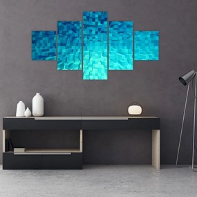 Obraz - abstrakcyjne kostki (125x70 cm)