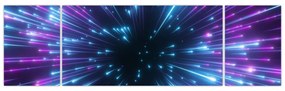 Obraz - Neonowa przestrzeń (170x50 cm)