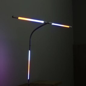 Lampa LED na biurko NOX z efektami RGBW, podstawa, pilot zdalnego sterowania