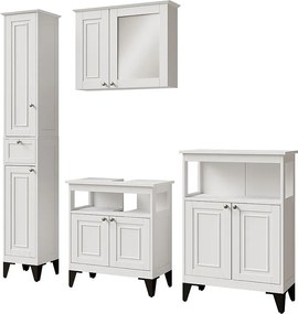 Zestaw mebli łazienkowych biały 60x30x65 vanity