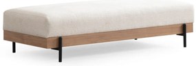 Taburet Eti Oak Pouffe White