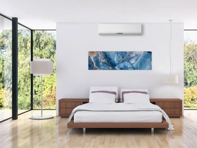 Obraz - Niebieski zróżnicowany marmur (170x50 cm)