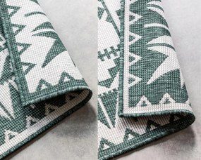 Dywan zewnętrzny dwustronny Gemini kremowo-zielony 120 cm x 170 cm