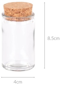 Szklany słoik do przechowywania, 50 ml