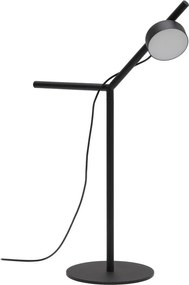 Czarna metalowa lampa stołowa LED ze ściemniaczem (wysokość 61,5 cm) Orey – Kave Home