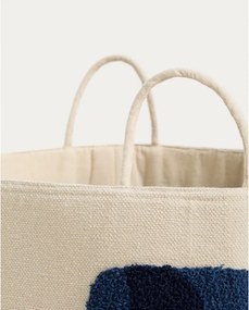 Tekstylny dziecięcy kosz na zabawki w kolorze kości słoniowej ø 45x30 cm Tandani – Kave Home