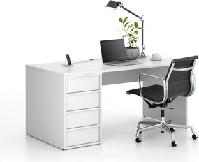 Kontener biurowy FRAME, 428 x 763 x 721 mm, biały
