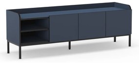 Niebieska szafka pod TV 160x55x42 cm Adara – Marckeric