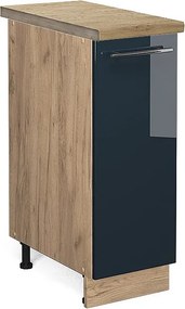 Szafka apteczna ciemnoniebieski wysoki połysk 30x60x82 fame-line