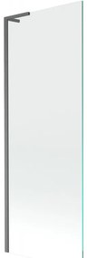 Mexen Next L parawan nawannowy 1-skrzydłowy 70 x 150 cm, transparent, gun gray szczotkowany - 895-070-000-03-00-66