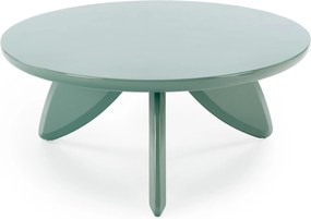 Stolik kawowy okrągły Lumis 80 cm - niebieski