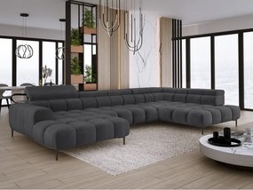 Narożnik PLAZA XL Prawostronny z elektryczną regulacją siedziska Tkanina EDEN 21 WERSAL