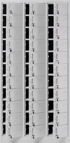 Metalowa szafa depozytowa Oliver 90x45x185 cm szara