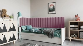 Zestaw 20 paneli tapicerowanych QUADRATTA 210x90x60 różowy ELTAP