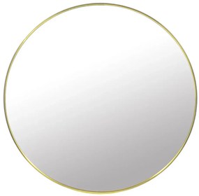 Okrągłe lustro wiszące w złotej ramie 40 cm B2-T70