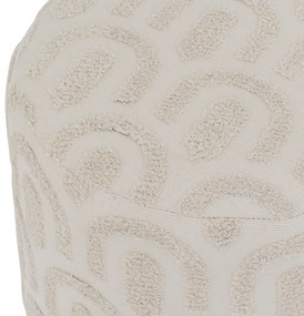 Pufa COPAS biała tuftowana, Ø 38 cm