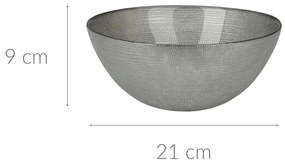 Misa dekoracyjna, szklana, Ø 21 cm