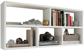 Biała minimalistyczna półka wisząca N3-B65