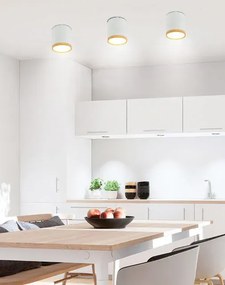 Biała nowoczesna lampa sufitowa tuba - 5X K073 G5-P32