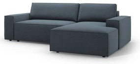 Niebieski rozkładany narożnik (prawostronny) Jodie – Micadoni Home