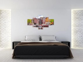 Obraz - Amsterdam, domy tańca (125x70 cm)
