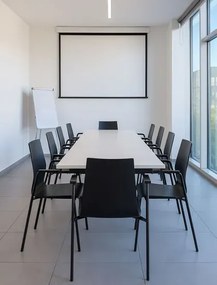 Czarne metalowe krzesło z podłokietnikami - Pofus 4X
