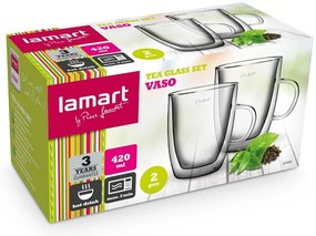 Lamart LT9008 zestaw szklanek Tea Vaso, 420 ml, 2szt.