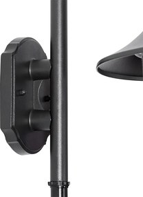 Kinkiet zewnętrzny czarny IP44 z czujnikiem ruchu - Daphne