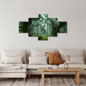 Obraz - Las porośnięty mchem (125x70 cm)