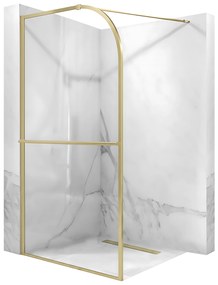 Ścianka prysznicowa Rea Sky Brush Gold 120