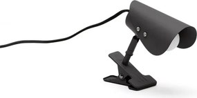Czarna metalowa lampa stołowa z klipsem (wysokość 16 cm) Jula – Kave Home