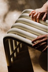 Beżowe metalowe krzesło ogrodowe Nokk – noo.ma