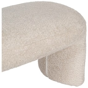 Beżowa ławka z materiału bouclé Suave – Ixia