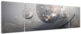 Obraz abstrakcyjnych kul (170x50 cm)