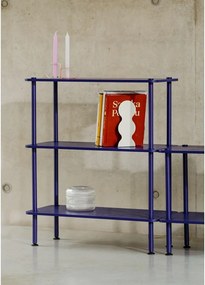 Niebieski regał w dekorze dębu 80x90,5x35 cm Teidi – noo.ma