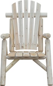 Outsunny Adirondack krzesło ogrodowe, krzesło drewniane, krzesło z podłokietnikiem, naturalne drewno jodłowe 83x68x101cm