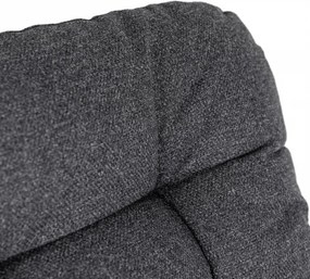 Fotel Bujany Ogrodowy AURORA na Płozach Szary Nowoczesny