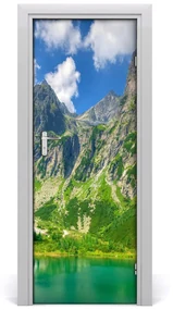 Naklejka fototapeta na drzwi Jezioro w górach