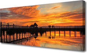 Obraz na płótnie Most wiszący nad Oceanem