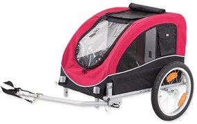 Czerwona przyczepka rowerowa dla psa dla psów 68x75 cm Trixie M – Plaček Pet Products