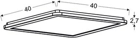 Kwadratowy plafon led do łazienki - K079 H2-K52