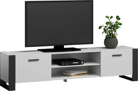 Biała nowoczesna szafka RTV 185 cm P1-T15