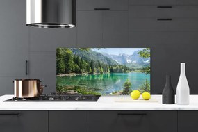 Panel Szklany Górski Pejzaż Nad Wodą