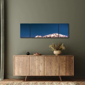 Obraz gór i nocnego nieba (170x50 cm)