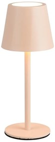 Kremowa lampa stołowa LED z metalowym kloszem (wysokość 21 cm) Diaz – Trio