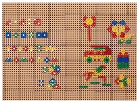 Masterkidz zestaw geometrycznych kształtów klocków do paneli ściennych stem 260 el.