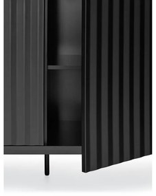 Czarna niska komoda 211x80 cm Sierra – Teulat