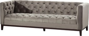 Sofa Velvet Elite grey 3-os.
