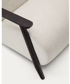 Beżowokremowy fotel z tkaniny szenilowej Meghan – Kave Home